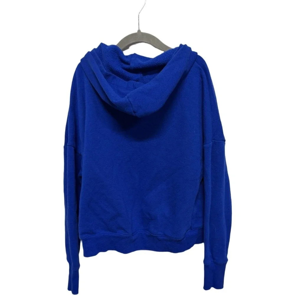 Justice Blue Hoodie Girls Size Small 6/7 Logo Casual Pullover
